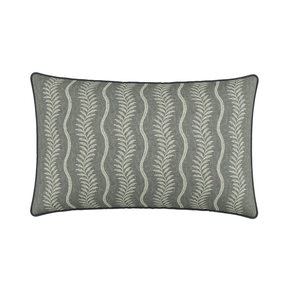 Ariane Cushion by Bedeck of Belfast in Charcoal Linen